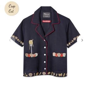 Tombolo Vongole crop shirt and matching shorts